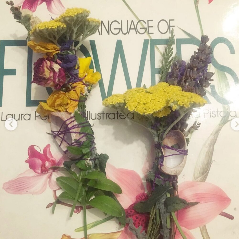 Beachy botanicals seashell wands- set of two handmade organic natural smudge - Picture 2 of 5